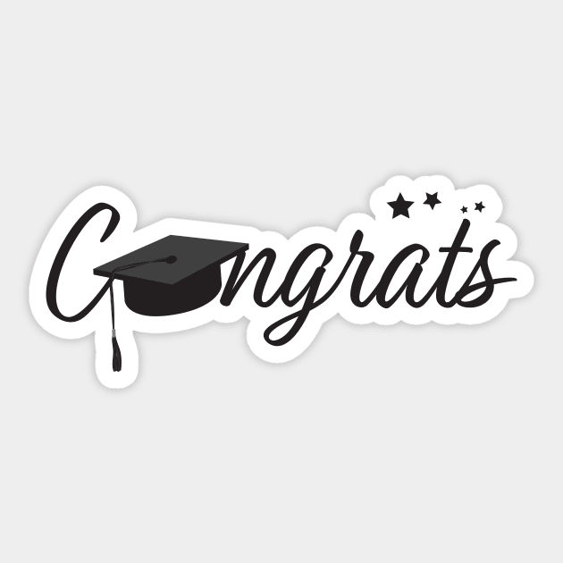 Congrats Grad Greeting Sticker by sigdesign